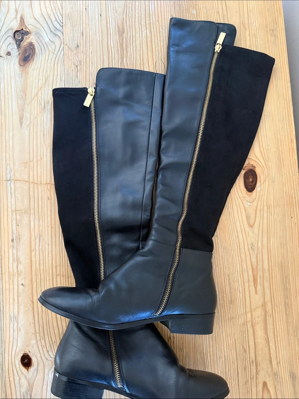 Michael Kors Black Over-the-Knee Star-Trim Boots